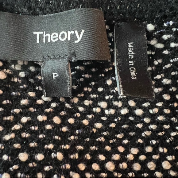Theory Vendla Tweed Fringed Sweater - Picture 3 of 6